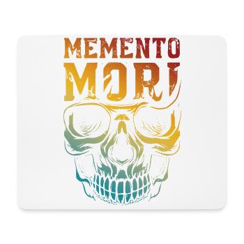 Memento Mori Stoïcisme Crâne Citation Philosophie - Tapis de souris (format paysage) - blanc - Devant