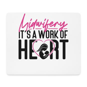 Nurse Midwife Birth Worker - Mouse Pad (horizontal) - white - Front