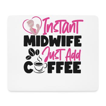 Nurse Midwife Birth Worker Coffee - Mousepad (Querformat) - Weiß - Vorne