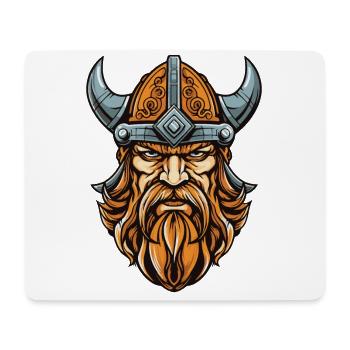 Viking Head Helmet Warrior Odin - Mouse Pad (horizontal) - white - Front