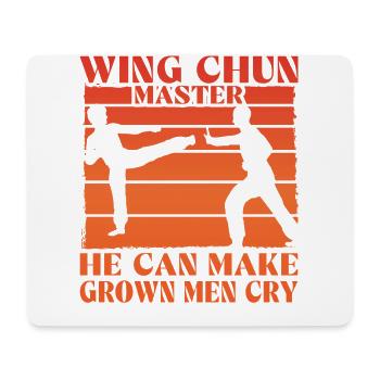 Wing Chun il peut faire pleurer les hommes adultes - Tapis de souris (format paysage) - blanc - Devant