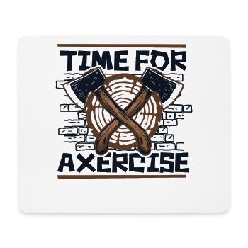 Zeit für den Axercise-Axtwurf-Spielwettbewerb - Mousepad (Querformat) - Weiß - Vorne