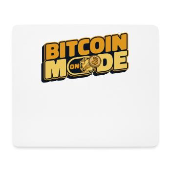 Bitcoin Mode On Blockchain Crypto Kryptowährung - Mousepad (Querformat) - Weiß - Vorne