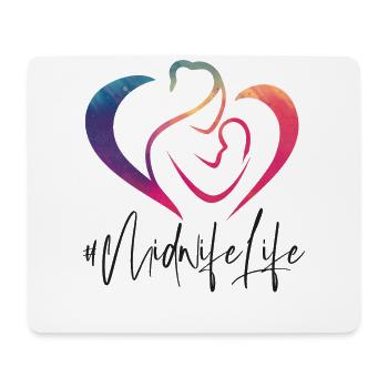 Nurse Midwife Birth Worker Rainbow - Mousepad (Querformat) - Weiß - Vorne