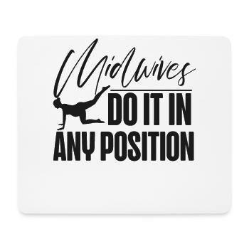 Nurse Midwife Birth Worker Pun - Mousepad (Querformat) - Weiß - Vorne