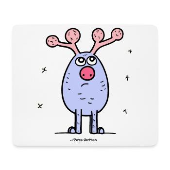 A beautiful day for the antler deer - Mouse Pad (horizontal) - white - Front