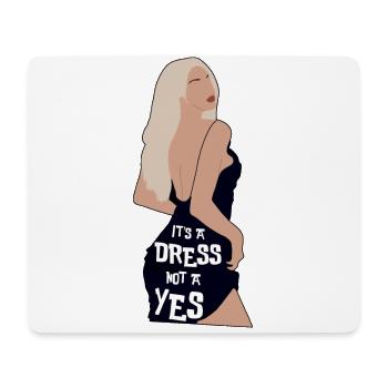 Es ist ein Kleid, kein Ja - Mousepad (Querformat) - Weiß - Vorne