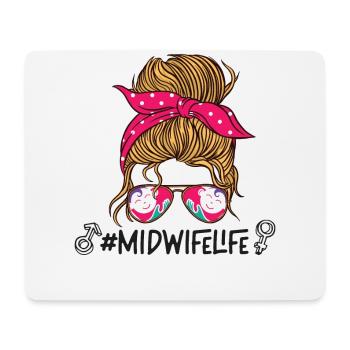 Nurse Midwife Birth Worker - Mouse Pad (horizontal) - white - Front