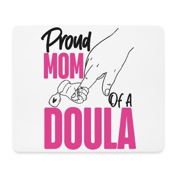 Doula Travailleuse à la naissance Maman Fière Maman - Tapis de souris (format paysage) - blanc - Devant