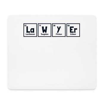 Lawyer Periodic Table Of Elements Legal Counsel - Mouse Pad (horizontal) - white - Front