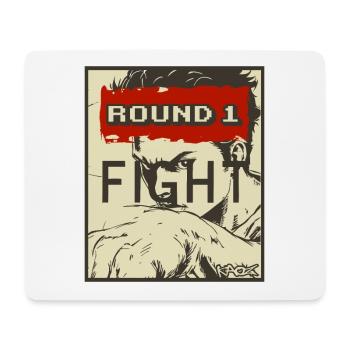 Tournoi d’arts martiaux : Round 1 - Combat - Tapis de souris (format paysage) - blanc - Devant