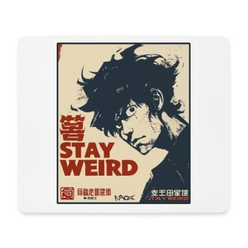 Bleib seltsam, junger Asiate Manga Anime - Mousepad (Querformat) - Weiß - Vorne