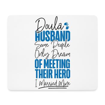 Doula Travailleuse à la naissance Mari Femme - Tapis de souris (format paysage) - blanc - Devant
