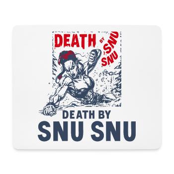Death by Snu Snu, Muskulöse Fitness Frau - Mousepad (Querformat) - Weiß - Vorne