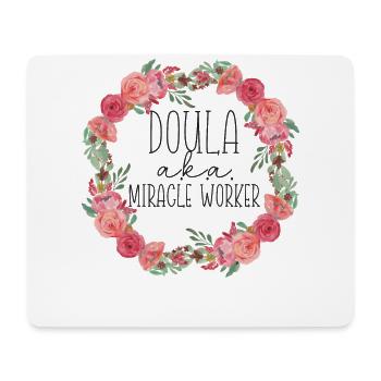 Doula Birth Worker Doula A.K.A. - Mousepad (Querformat) - Weiß - Vorne