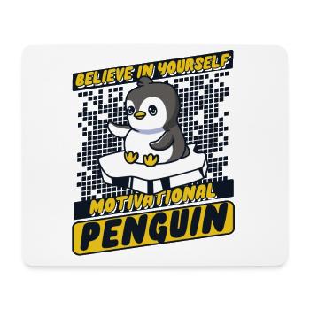 Croyez en vous Motivation Pingouin Oiseau de mer - Tapis de souris (format paysage) - blanc - Devant
