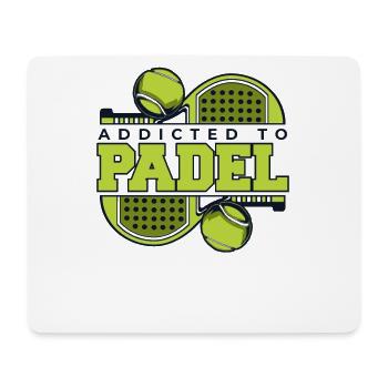 Accro au padel Paddle Tennis Paddleball Padel - Tapis de souris (format paysage) - blanc - Devant