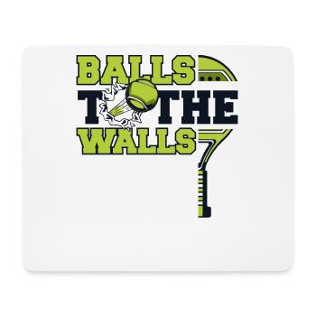 Balles Sur Les Murs Paddleball Padel Tennis Padel - Tapis de souris (format paysage) - blanc - Devant