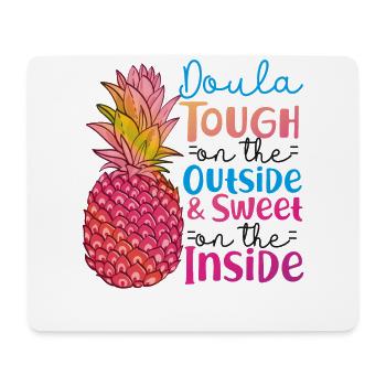 Doula Birth Worker Pineapple Doula - Mousepad (Querformat) - Weiß - Vorne