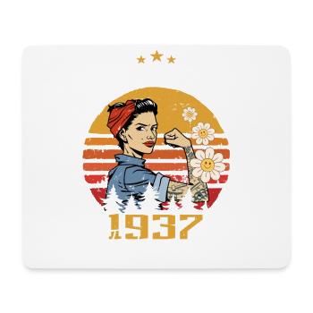 87 Jahre - Geboren im Februar 1937 - Mousepad (Querformat) - Weiß - Vorne