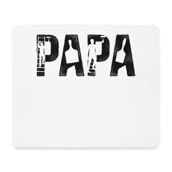 Papa Peintre Décorateur - Tapis de souris (format paysage) - blanc - Devant