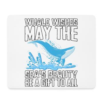 Que la beauté de la mer soit un cadeau pour tous - Tapis de souris (format paysage) - blanc - Devant
