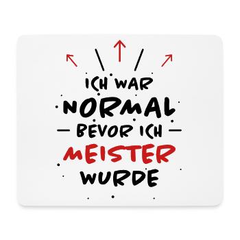 Meister Spruch Prüfung Lustiges Meister Geschenk - Mousepad (Querformat) - Weiß - Vorne