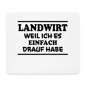 Landwirt Spruch Traktor Lustiges Landwirt Geschenk - Mousepad (Querformat) - Weiß - Vorne