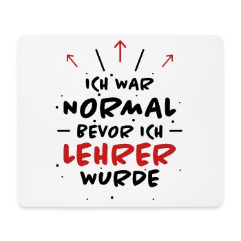 Lehrer Spruch Unterricht Lustiges Lehrer Geschenk - Mousepad (Querformat) - Weiß - Vorne