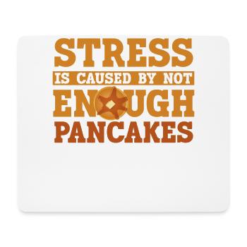 Pancake Lover Kids Stress Is - Mousepad (Querformat) - Weiß - Vorne