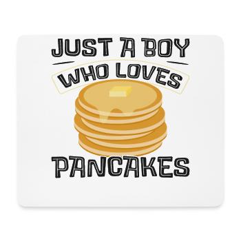 Pancake Lover Kids Boy Just A Boy - Mousepad (Querformat) - Weiß - Vorne