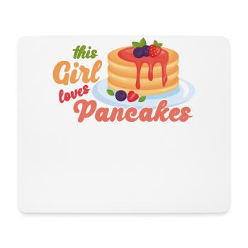 Pancake Lover Kids Girl This Girl - Mousepad (Querformat) - Weiß - Vorne