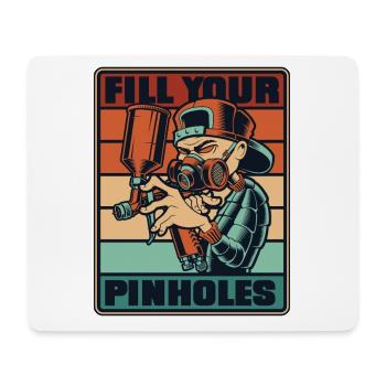 Retro füllen Sie Ihre Pinholes Auto Spray Auto Auto Auto - Mousepad (Querformat) - Weiß - Vorne