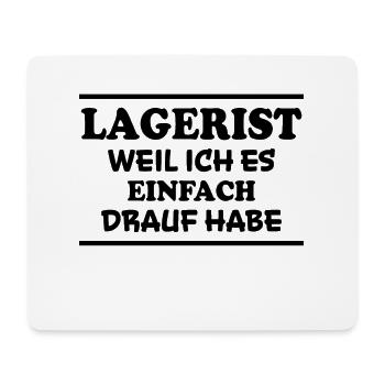 Lagerist Spruch Logistik Lustige Lagerist Geschenk - Mousepad (Querformat) - Weiß - Vorne