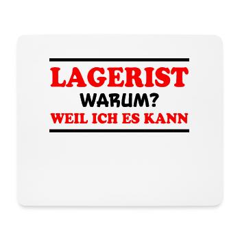 Lagerist Spruch Logistik Lustige Lagerist Geschenk - Mousepad (Querformat) - Weiß - Vorne