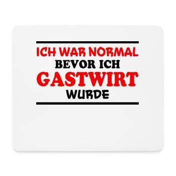 Gastwirt Spruch Kneipe Wirt Fun Gastwirt Geschenk - Mousepad (Querformat) - Weiß - Vorne