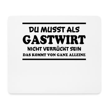 Gastwirt Spruch Kneipe Wirt Fun Gastwirt Geschenk - Mousepad (Querformat) - Weiß - Vorne