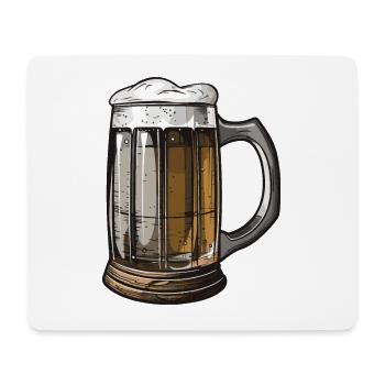 Beer Booze Malt Symbol - Mouse Pad (horizontal) - white - Front