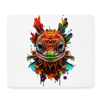 Axolotl - Mousepad (Querformat) - Weiß - Vorne