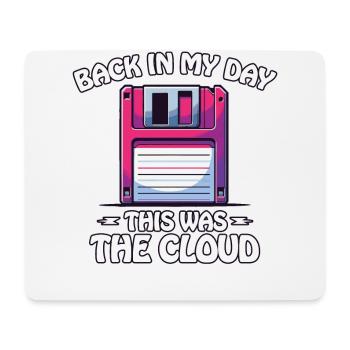 Back In My Day Retro 3.5 Inch Floppy Disc - Mouse Pad (horizontal) - white - Front