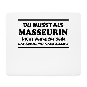 Masseurin Spruch Beruf Massage Masseurin Geschenk - Mousepad (Querformat) - Weiß - Vorne