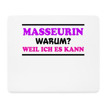 Masseurin Spruch Beruf Massage Masseurin Geschenk - Mousepad (Querformat) - Weiß - Vorne