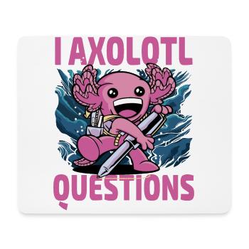 I axolotl Fragen - Mousepad (Querformat) - Weiß - Vorne