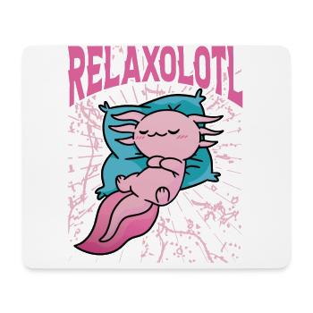 Relaxolotl - Mousepad (Querformat) - Weiß - Vorne