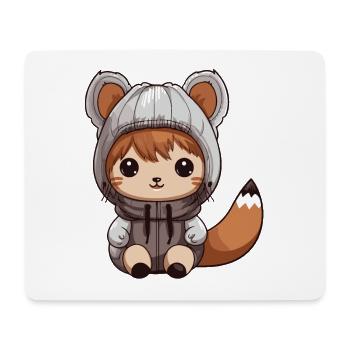 Squirrel Animal Baby Comic - Mouse Pad (horizontal) - white - Front