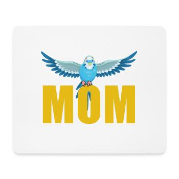 Mère perruche pour tous les fans d’oiseaux - Tapis de souris (format paysage) - blanc - Devant