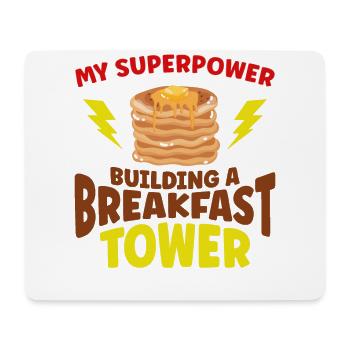 Pancake Lover Kids My Superpower - Mousepad (Querformat) - Weiß - Vorne
