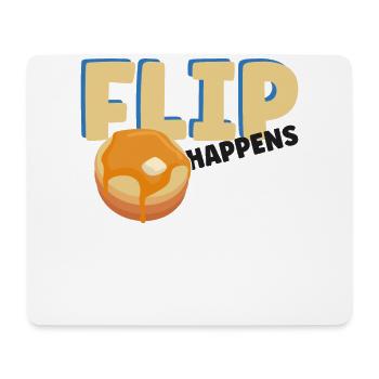Pancake Lover Kids Pun Flip - Mousepad (Querformat) - Weiß - Vorne