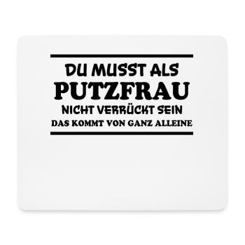 Putzfrau Spruch Reinigungskraft Putzfrau Geschenk - Mousepad (Querformat) - Weiß - Vorne