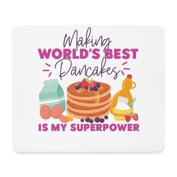 Pancake Lover Kids Making World's - Mouse Pad (horizontal) - white - Front